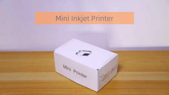 Мини-ручной струйный принтер шириной 12,7 мм со сроком годности и номером партии для косметической упаковки